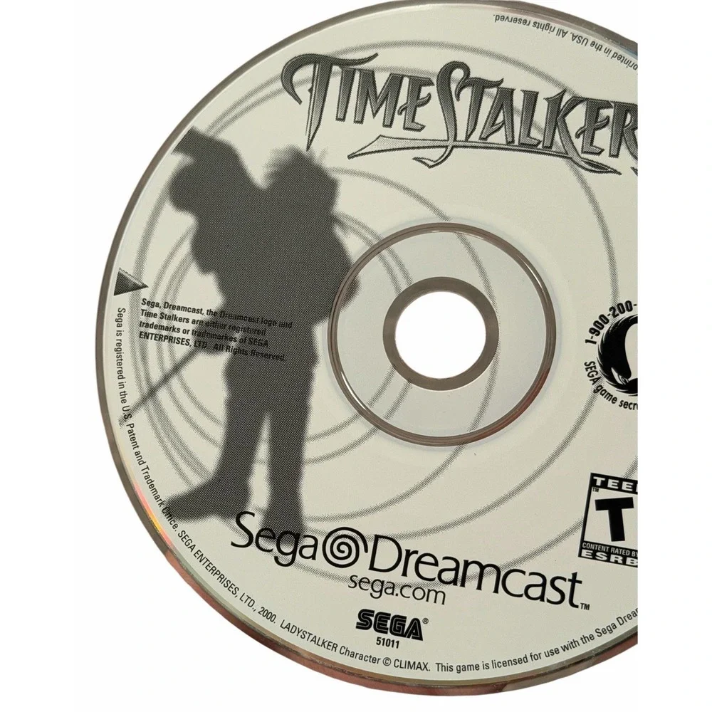 Time‎ Stalkers (Sega Dreamcast, 2000) Tested Game Disc Only
